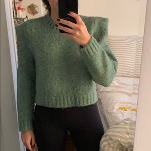Boxy shoulder Zara sweater